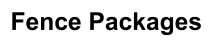 Fence Packages