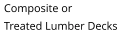 Composite or Treated Lumber Decks